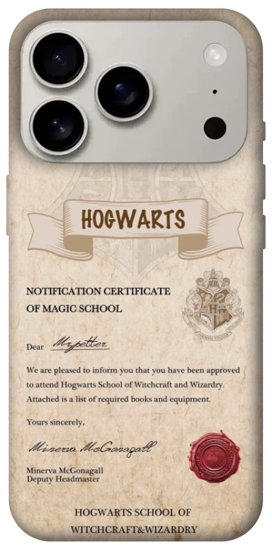 Чохол на Apple iPhone 17 Pro (6.3") The Hogwarts acceptance letter фото 1 з 1