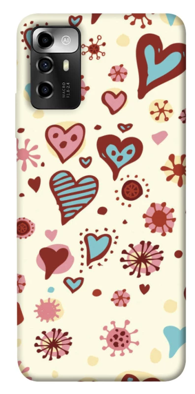 Чохол на ZTE Blade A72 Pretty hearts фото 1 з 1