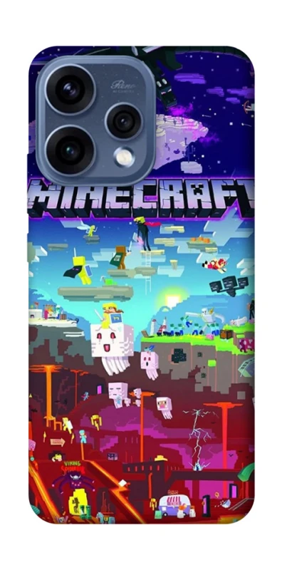 Чохол на Oppo Reno 15 Minecraft world фото 2 з 2