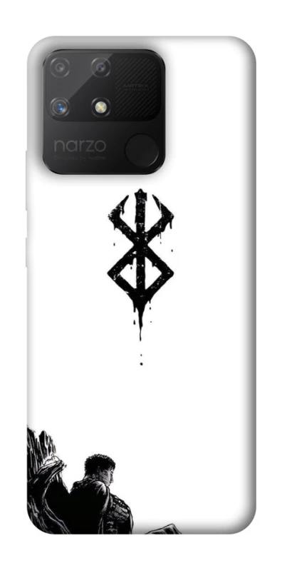 Чехол на Realme Narzo 50A berserk white фото 1 из 1