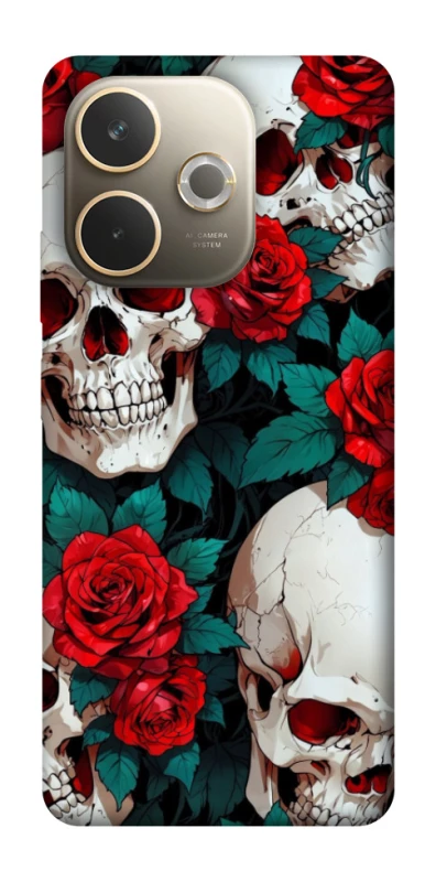 Чохол на Oppo A5 Pro 4G skull and rose фото 1 з 1