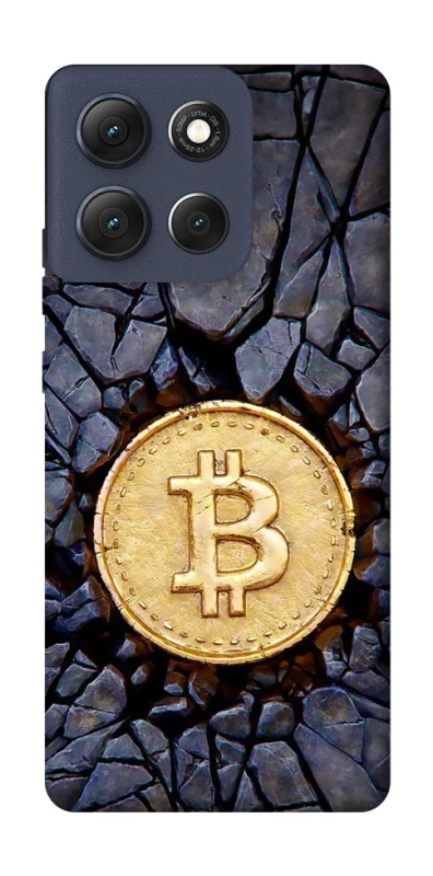 Чохол на Motorola Moto G86 Bitcoin cracks фото 1 з 1