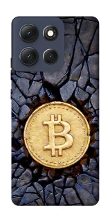 Чохол на Motorola Moto G86 Bitcoin cracks фото 1 з 1