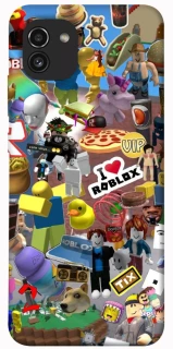 Чехол на Samsung Galaxy A03 Roblox collage ver.5 фото 1 из 1