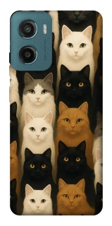 Чохол на Motorola Moto G06 Colorful Cat Collage фото 1 Чохол на Motorola Moto G06 Colorful Cat Collage фото 1 з 1