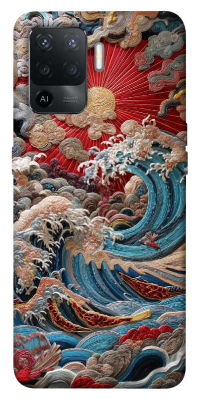 Чехол на Oppo Reno 5 Lite Japa wave ver.2 фото 1 из 1
