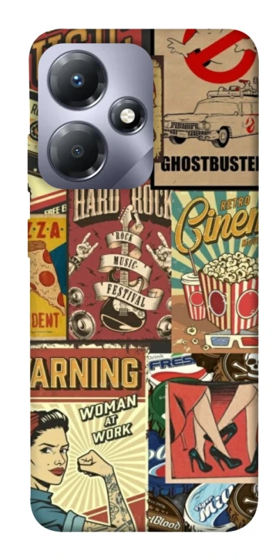 Чохол на Infinix Hot 30i Retro collage ver.2 фото 1 з 1