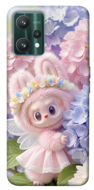 Чохол на Realme 9 Pro Labubu & Flowers ver.1 фото 1 з 1