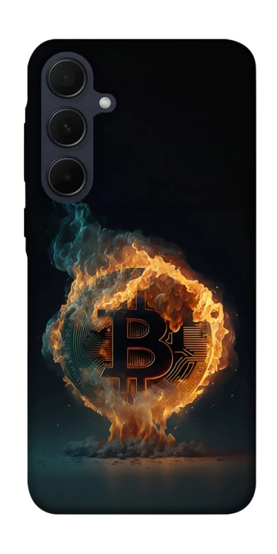 Чохол на Samsung Galaxy A35 Fire Bitcoin фото 1 з 1