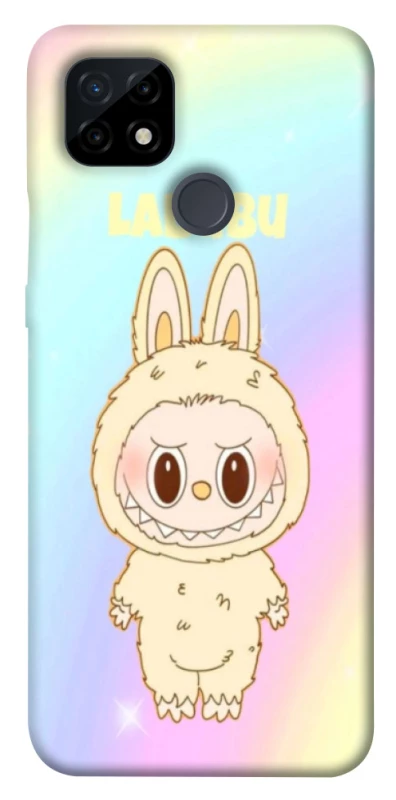 Чохол на Realme C21 Fluffy Rainbow Labubu фото 1 з 1