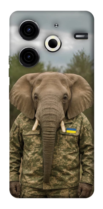 Чохол на TECNO Pova 6 Neo (LI6) Слон захисник фото 1 з 1