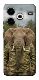 Чехол на TECNO Pova 6 Neo (LI6) Слон защитник фото 1 из 1