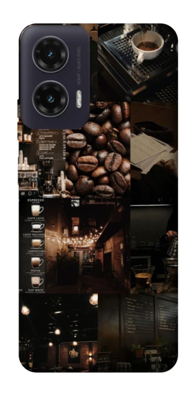 Чохол на Motorola Moto G35 Coffee collage ver.1 фото 1 з 1
