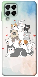 Чохол на Samsung Galaxy M53 5G Funny Pets ver.2 фото 1 з 1