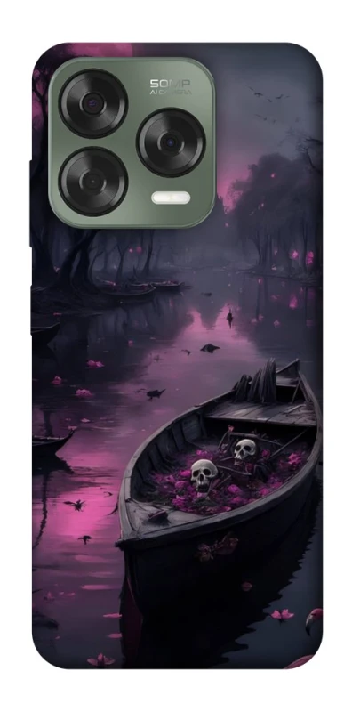 Чохол на ZTE Nubia V70 Design Boat and flamingo фото 1 з 1