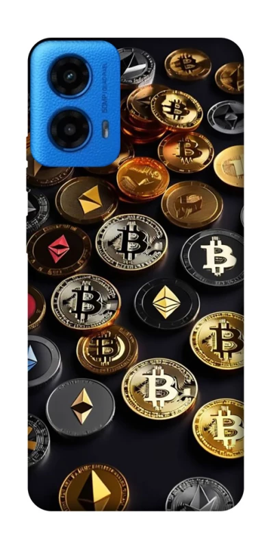 Чохол на Motorola Moto G45 Many coins фото 1 з 1