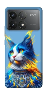 Чохол на Xiaomi Poco F6 Pro Кіт патріот фото 1 з 1