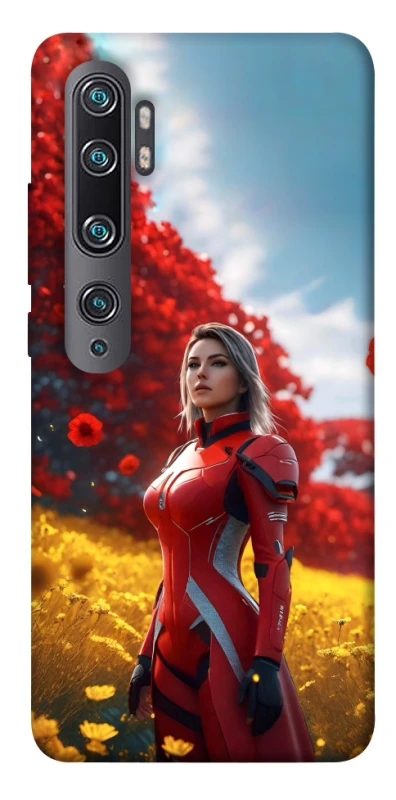 Чехол на Xiaomi Mi Note 10 / Note 10 Pro / Mi CC9 Pro Cyber space girl ver.5 фото 1 из 1