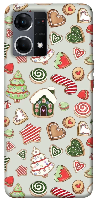 Чехол на Oppo Reno 7 4G Новогодний v7 фото 1 из 1