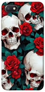Чохол на Xiaomi Redmi 6A skull and rose фото 1 з 1