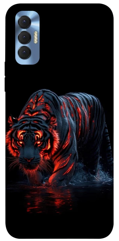 Чохол на TECNO Spark 8P fire tiger фото 1 з 1