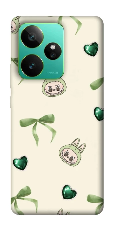 Чохол на Realme GT 7 Labubu Green Heart фото 1 з 1