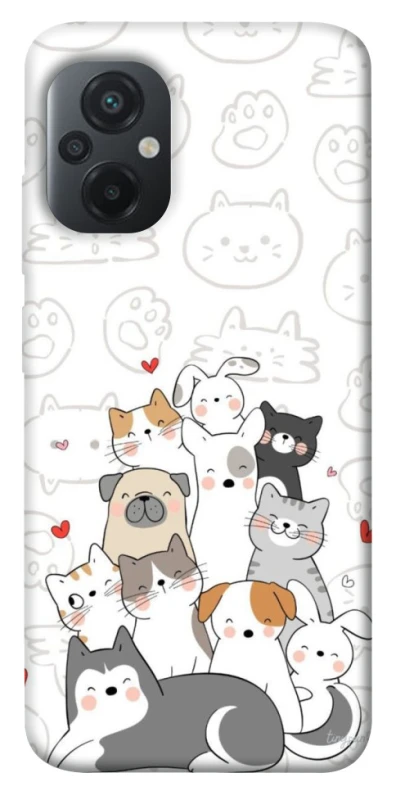 Чохол на Xiaomi Poco M5 Funny Pets фото 1 з 1