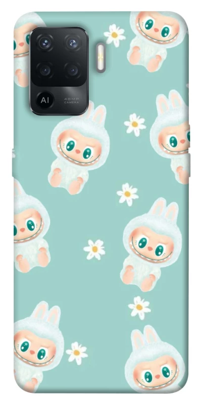Чохол на Oppo Reno 5 Lite Labubu Green фото 1 з 1