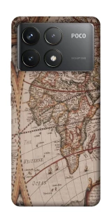Чехол на Xiaomi Poco F6 Pro Карта путешествий фото 1 из 1