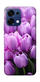 Чехол на Oppo A6 Pro 4G/5G Фиолетовые тюльпаны фото 1 из 2
