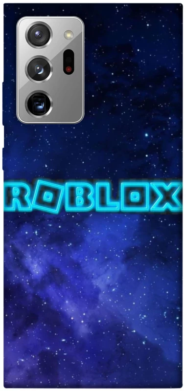 Чехол на Samsung Galaxy Note 20 Ultra Roblox Space Logo Blue фото 1 из 1