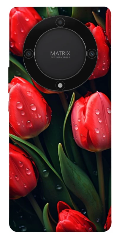 Чохол на Huawei Magic5 Lite Червоні тюльпани фото 1 з 1