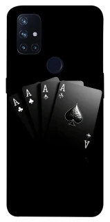 Чехол на OnePlus Nord N10 5G Black Cards фото 1 из 1