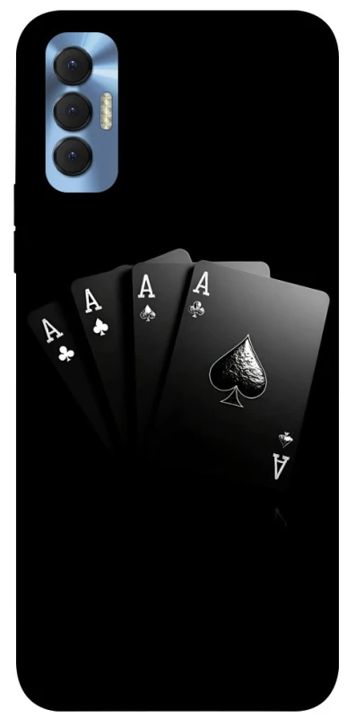 Чехол на TECNO Spark 8P Black Cards фото 1 из 1