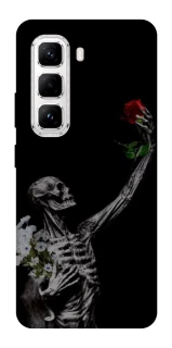 Чехол на Infinix Hot 50 Pro Skeleton vs Rose фото 1 из 1