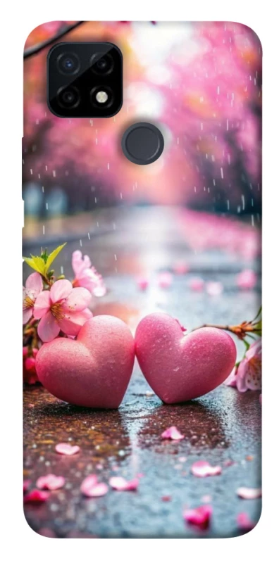 Чехол на Realme C12 Pink heart фото 1 из 1