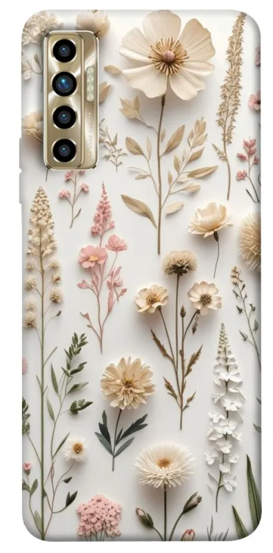 Чехол на TECNO Camon 17P Floral design ver.1 фото 1 из 1