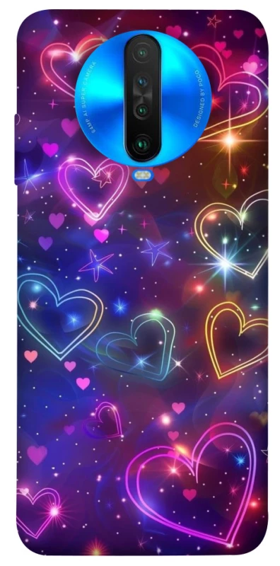 Чохол на Xiaomi Poco X2 Drawn hearts фото 1 з 1