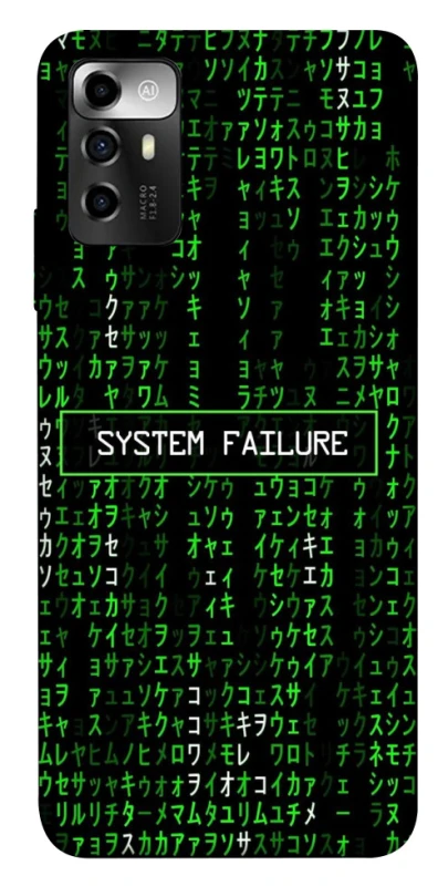 Чехол на ZTE Blade A72 Matrix system failure фото 1 из 1