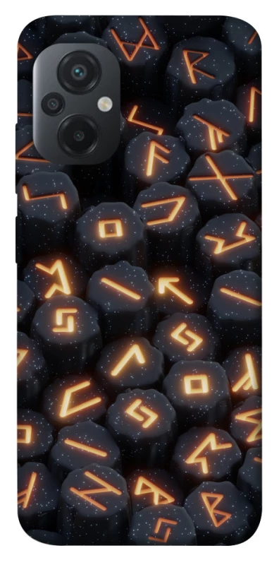 Чехол на Xiaomi Poco M5 Огненые руны фото 1 из 1