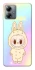 Чохол на Motorola Moto G14 Fluffy Rainbow Labubu фото 1 з 1