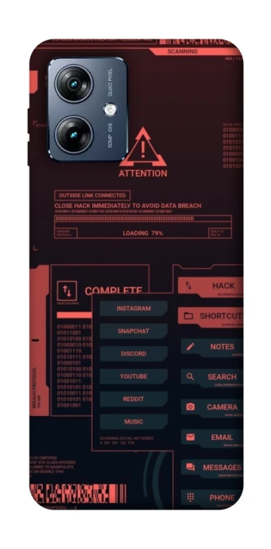 Чехол на Motorola Moto G54 Power Attention фото 1 из 1