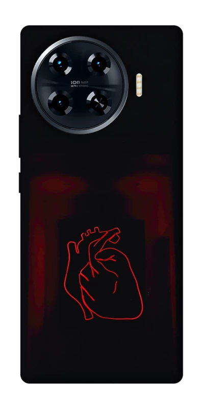 Чехол на TECNO Spark 20 Pro+ Красное сердце фото 1 из 1