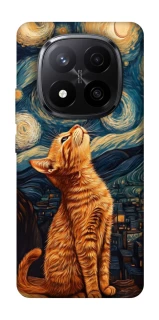 Чехол на Xiaomi Redmi Note 14 Pro+ 5G van gogh cat фото 1 из 1
