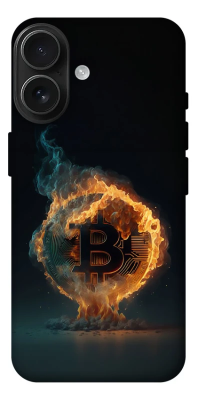 Чохол на Apple iPhone 17 (6.3") Fire Bitcoin фото 1 з 1