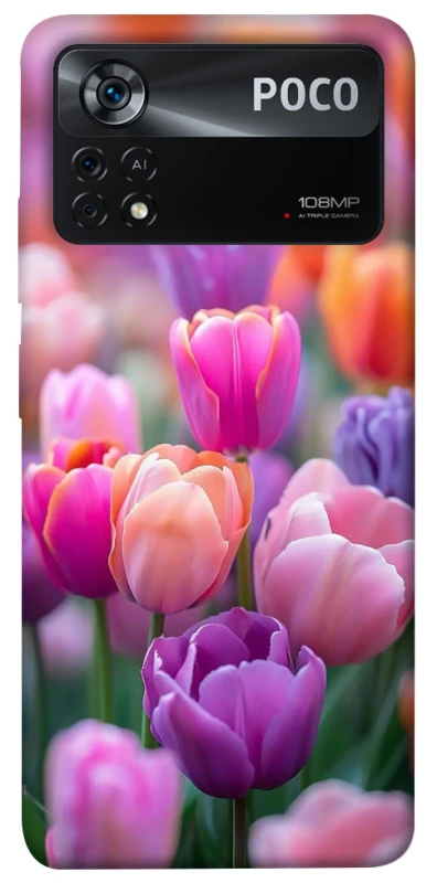 Чохол на Xiaomi Poco X4 Pro 5G Тюльпанове поле фото 1 з 1
