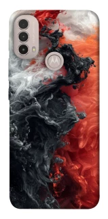 Чохол на Motorola Moto E40 Black and Red фото 1 з 1
