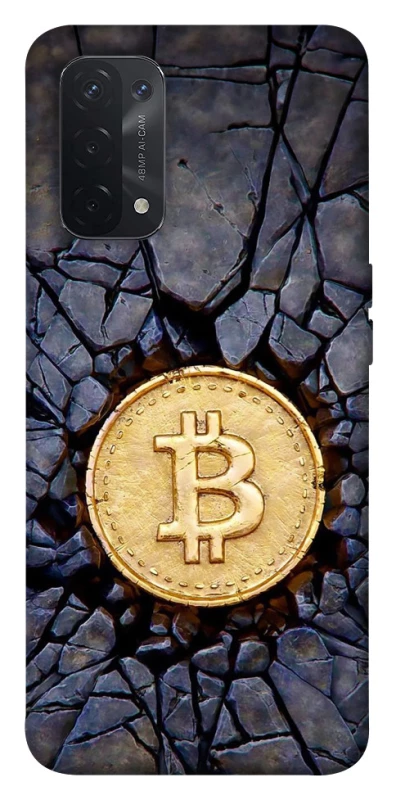 Чохол на Oppo A54 5G / A74 5G Bitcoin cracks фото 1 з 1