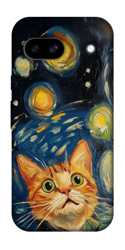 Чехол на Google Pixel 8a paint cat фото 1 из 1