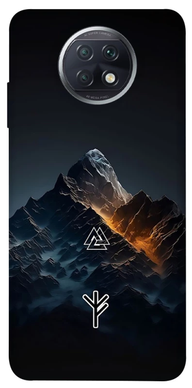 Чехол на Xiaomi Redmi Note 9 5G / Note 9T Руны в горах фото 1 из 1
